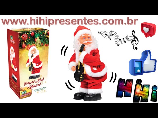 Chapeu Musical Natal Gorro Dancante Canta Dança Dingo Bell