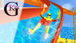 Real Super Hero Water Slide Uphill Amusement Park Gameplay For Kids (Appitix) screenshot 5
