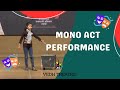 Mono act  vedh theatre  prize winning act  competition  vedh acting academy 