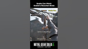 Slang kopieert ocelots ricochetschot #metalgearsolid #mgs3