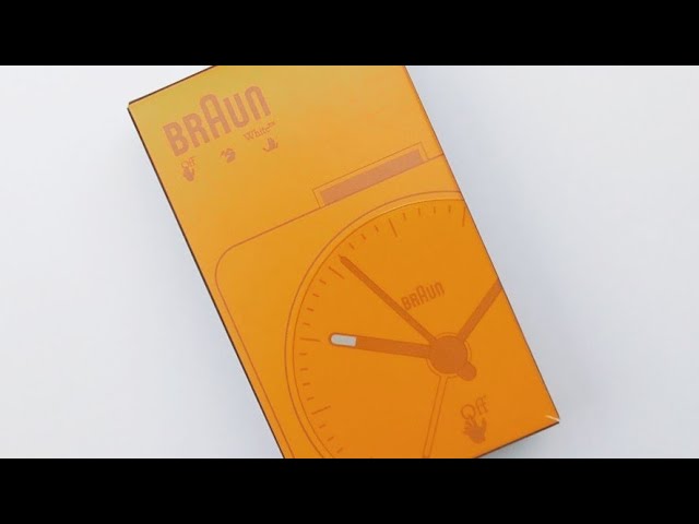 Braun x Off-White BC02 Clock Orange - YouTube