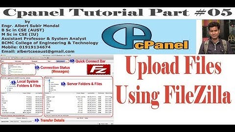 Cpanel Bangla Tutorial Part -03 (Upload Files using FileZilla)