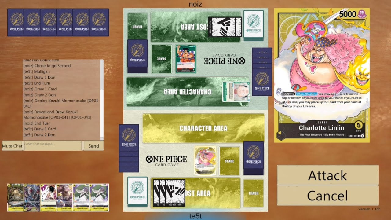 [OPTCG] Linlin vs Oden o117 - YouTube