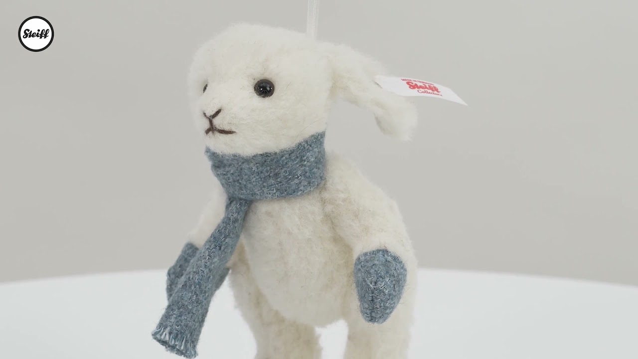 Winter Rabbit on Ice Skates Ornament - Steiff Fall 2021 Limited Edition