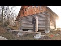 Starting with Bathroom and Sauna Foundation / Off Grid LOG CABIN (S3 Ep17)