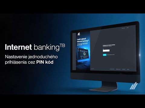 Internet banking - nastavenie prihlásenia cez PIN kód