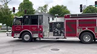 Fairbury engine 244 responding to a vehicle fire