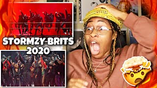AMERICAN REACTS TO STORMZY LIVE AT THE BRITS 2020 (Heavy is the Head \& Anybody +) 🔥😭 | Favour