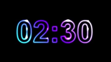 2 minutes and 30 seconds timer countdown