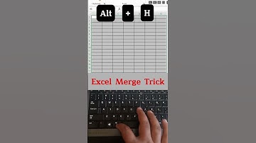 Shortcut key to merge cell in excel | excel merge trick| #exceltipsandtricks #officeshorts