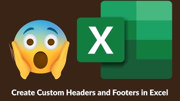 Create Custom Headers and Footers in Excel #tutorial #excel #microsoft #microsoftexcel