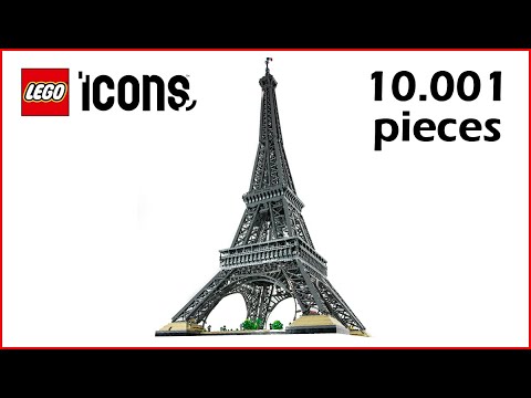 LEGO ICONS 10307 Eiffel Tower Speed Build - Over 10.000 Pieces - Tallest  LEGO set Ever 