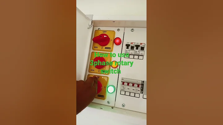 how to use 3 phase rotary switch at home