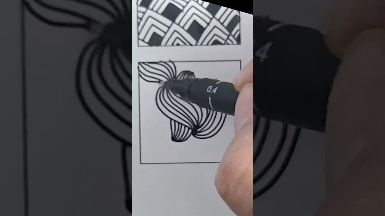 Ravel Zentangle Pattern | Flowing Organic Lines