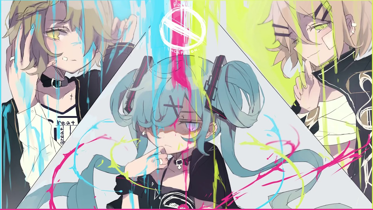 初音ミク×GUMI×鏡音リン】PaⅢ. INCEPTION（中文字幕） - YouTube