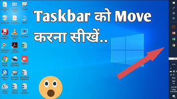 How To Set Taskbar Location On screen bottom, left, right, top In Window 10 | Pc | Laptop