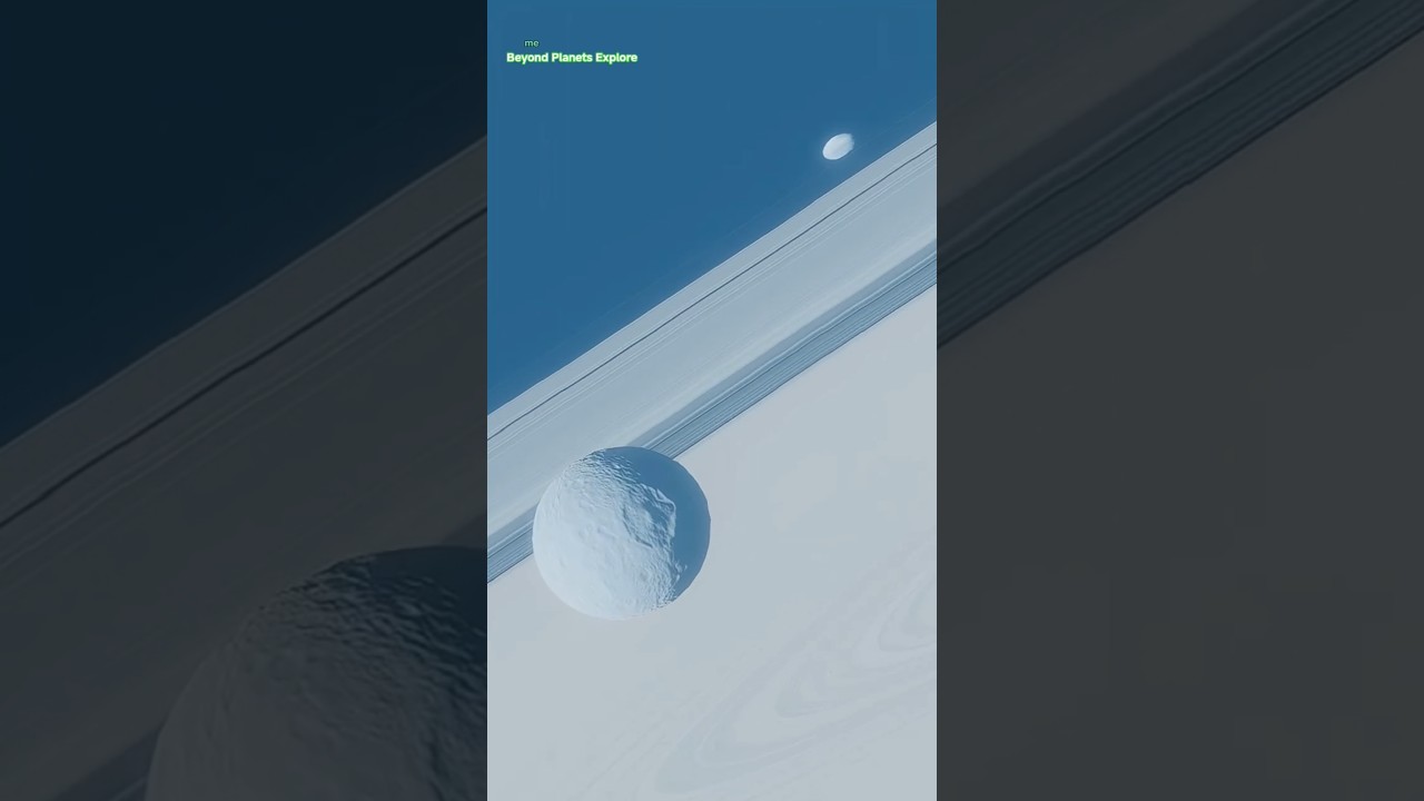 Saturn’s Rings & Moon Orbit in Action | Stunning Space View 