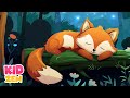 Relaxing Music for Kids: Peaceful Nights 🦊 10 Hours of Sleeping Video for Babies | Cute Sleeping Fox