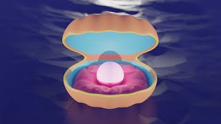 Oyster With Pearl - Modeling, Texturing, Rendering Full Process