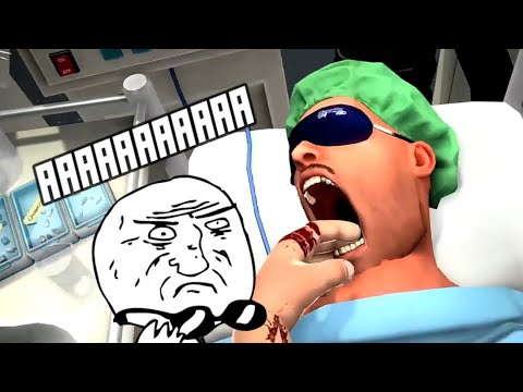 La cirugía más random que he visto jamás... | Surgeon Simulator 2013 ...