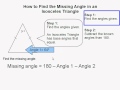 How to Find the Missing Angle in an Isosceles Triangle