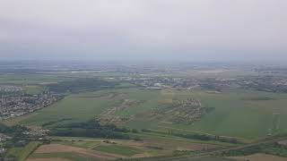 Seat View 2F (Business) Landing Aegean Airlines A3610 ATH - CDG