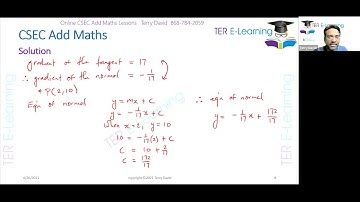 CSEC Add Maths - Differentiation (June 2012 and June 2013)