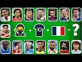 Guess the song emoji and jersey and flag of football player neymarronaldo messi mbappe