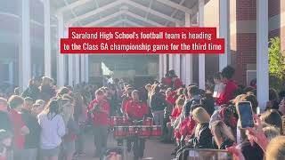 Saraland High School Class 6A championship send off
