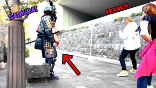 SAMURAI Mannequin PRANK in JAPAN#23 funniest reactions. SAMURAI fan.