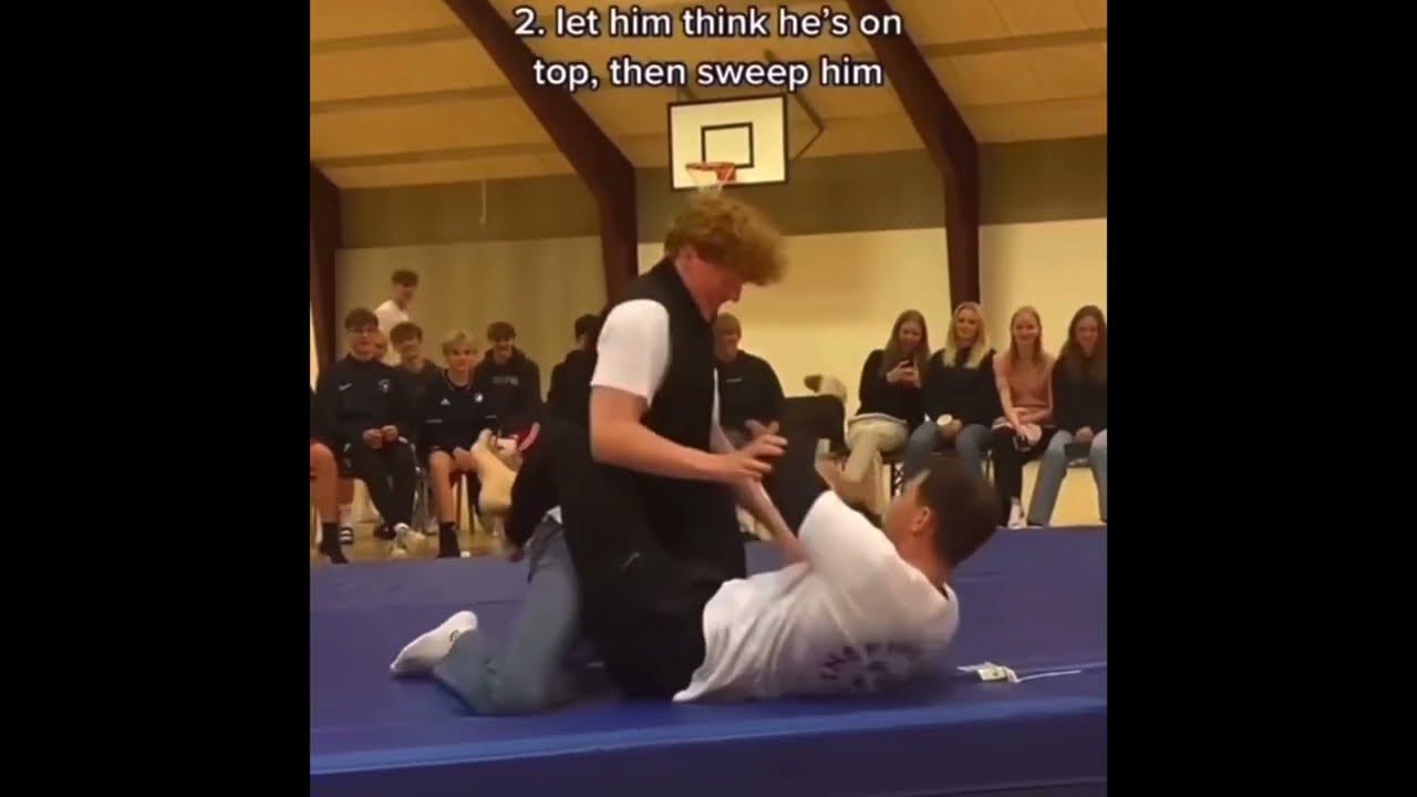 BJJ armbar Student calls teacher old get humbled YouTube