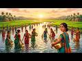 Village Sunrise to Moonrise | Authentic Rural Life Captured |#asmr #river #VillageLife #RuralLife