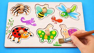 drawing bugs clay puzzle fun spider bee butterfly more
