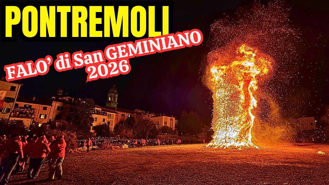 Pontremoli, il Falò di San Geminiano 2026