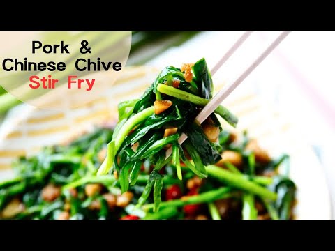 Pork and Chinese Chive Stir Fry