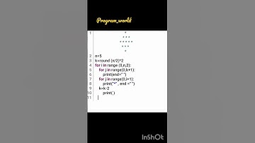 program to print pattern #program #python