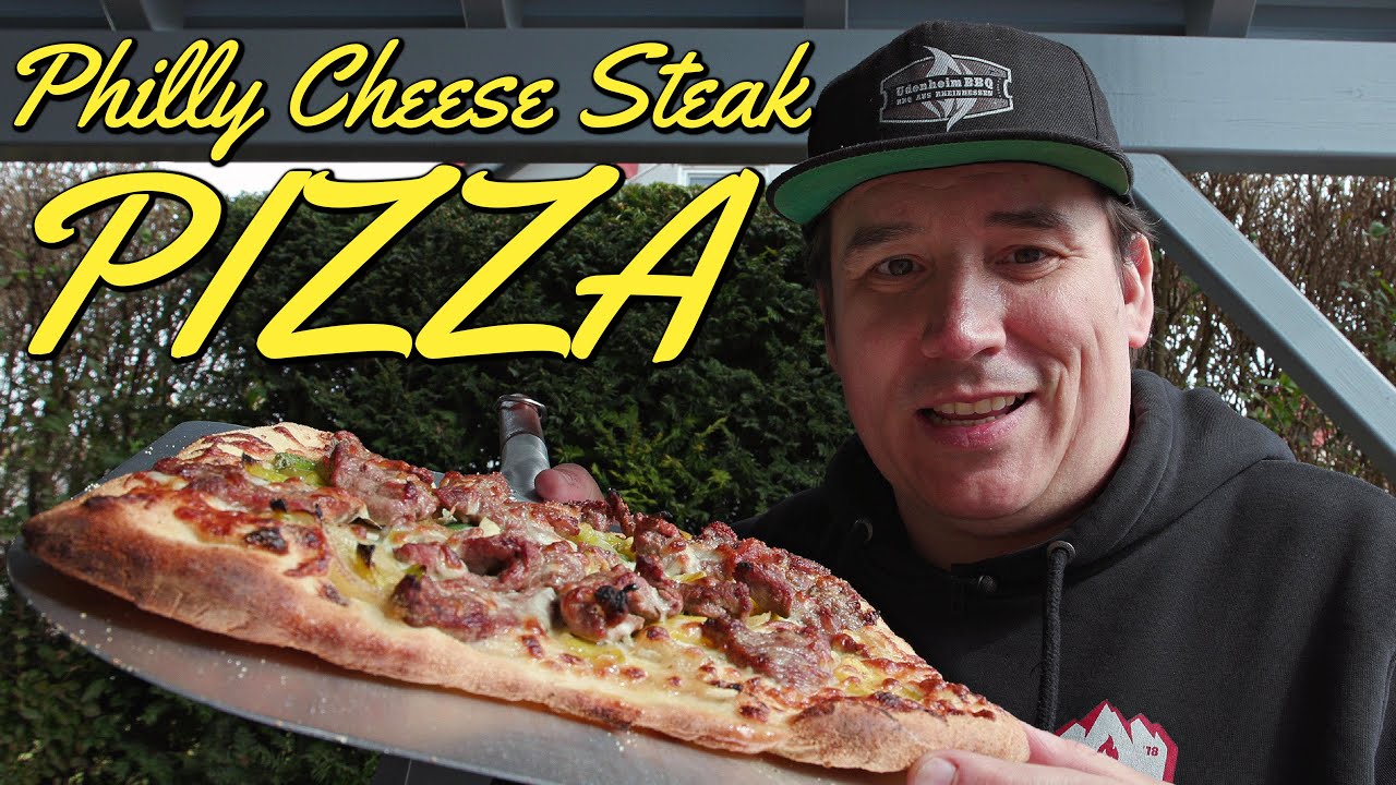 PHILLY CHEESE STEAK PIZZA vom Grill - Ein Traum mit Steak und extra