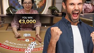 HIGH STAKES BLACKJACK – INSANE WINNING STREAK!