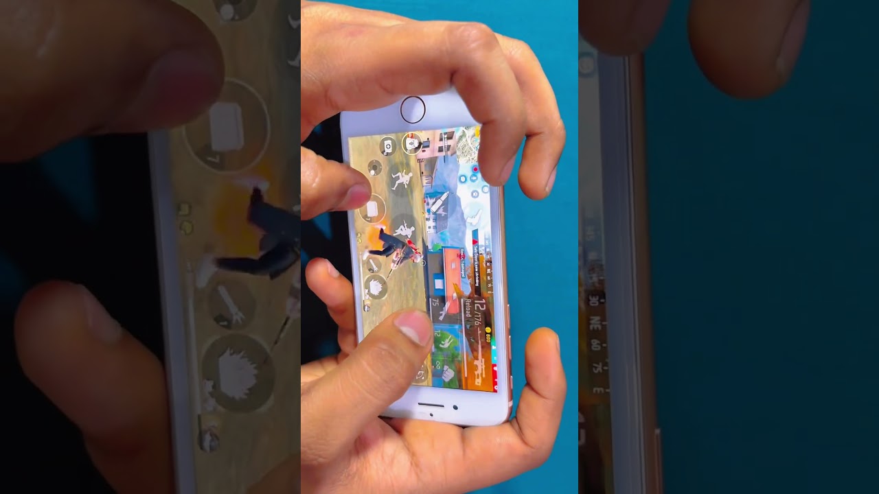 Free Fre Handcam 3 Finger setting 🎯⚙️