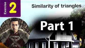 Solving exercise (2) on Similarity of triangles ( Part 1 ) - sec1 - first term