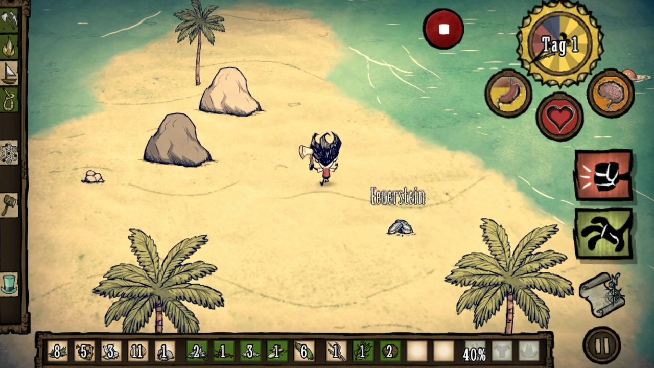 Don't Starve Shipwrecked (Mobile Edition) Gameplay / Day 1 YouTube