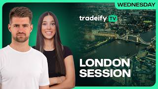 LONDON SESSION LIVE! | Tradeify TV | WEDNESDAY 8/12/26 Update