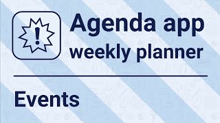 Agenda app - Events screenshot 1