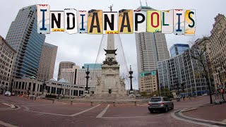 Indianapolis 4k | Driving Downtown | Indiana, USA