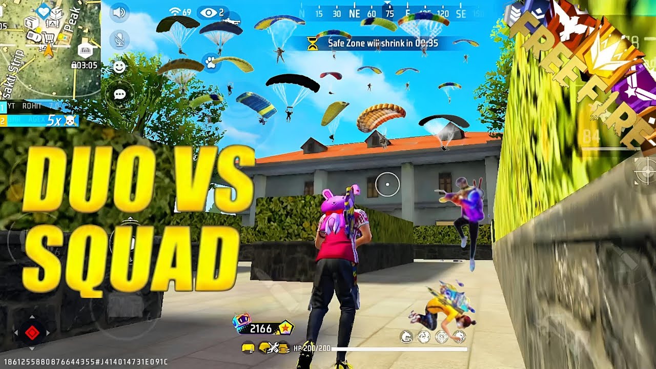 DUO VS SQUAD 💪 UNBELIEVABLE BOOYAH IN BR RANKED ‼️ RUSH GAMEPLAY ‼️ IN ...