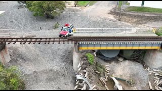 The Destroyed Rail Link At Waipawa - Cyclone Gabrielle