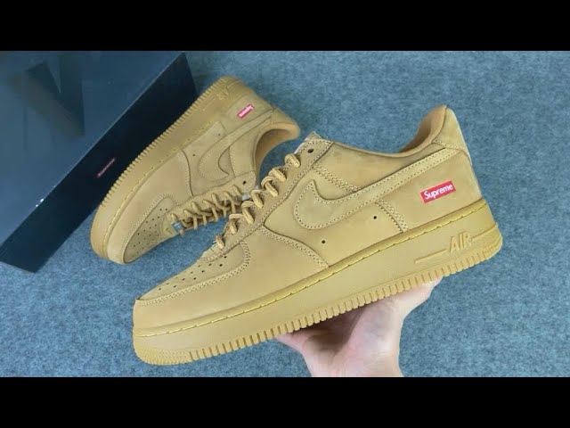 NIKE AIR FORCE 1 LOW SP SUPREME WHEAT DN1555 200 - YouTube