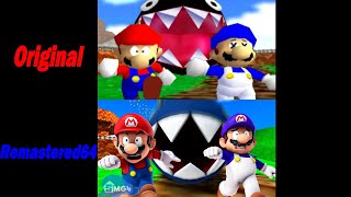 Who Let The Chomp Out Remastered64 and Original Chase Scene Comparison (All Credit goes to @SMG4 )