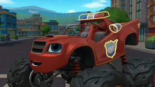 Officer Blaze and AJ Save Axle City! 🚓 | Blaze and the Monster Machines