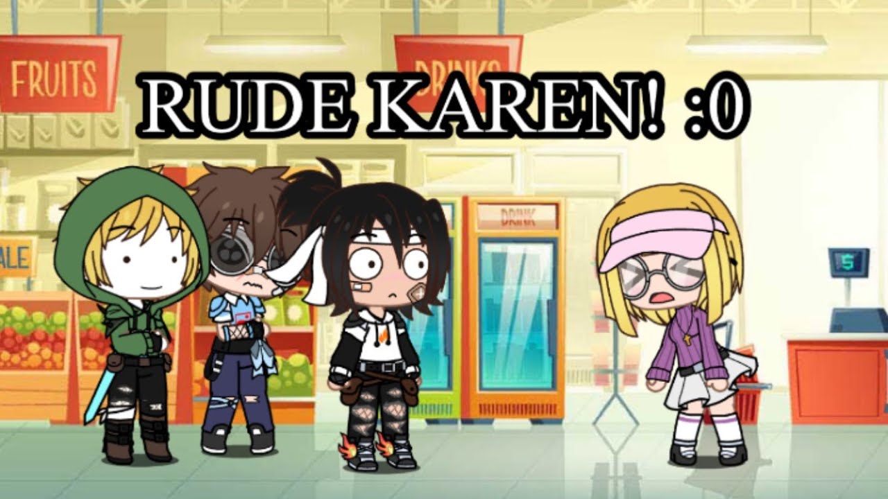 Dream Team meets rude Karen (mcyt)/(gacha club)